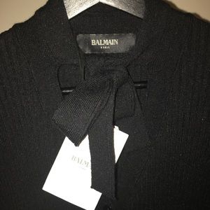 Balmain Paris A/W 16' Ribbed Midi Dress